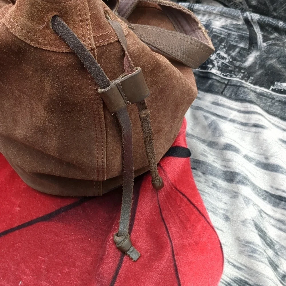 Lucky Brand suede hobo